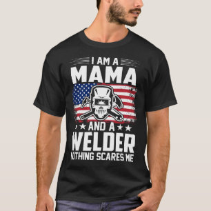 Camiseta Sou Mama E Soldador Nada Me Assusta