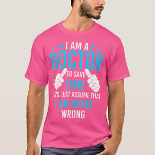 Camiseta Sou Médico Para Salvar Tempo Engraçado Doutor Pres