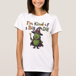 Camiseta Sou Meio um Grande Pepino Pepino de Halloween