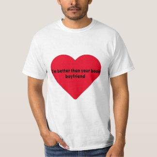 Camiseta Sou melhor que o seu livro namorado Engraçado T-sh