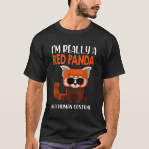 Camiseta Sou Mesmo Um Panda Vermelha No Halloween
