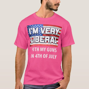 Camiseta Sou Muito Liberal Com As Minhas Armas Pró-Conserva