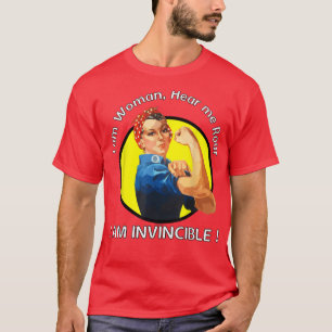 Camiseta Sou Mulher, Ouço-Me Roar, Sou Invencível 2868