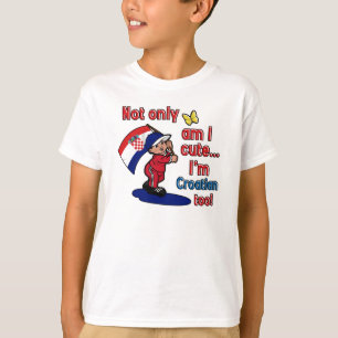 Camiseta Sou não somente eu croata bonito demasiado