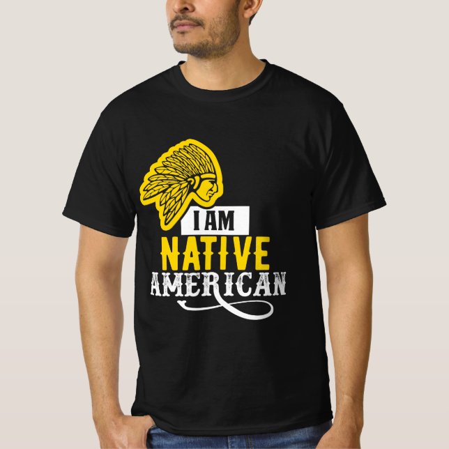 Camiseta Sou Nativo Americano (Frente)