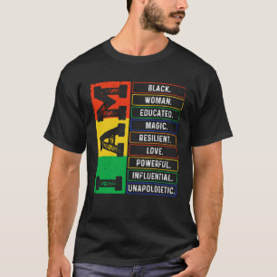Camiseta Sou Negra Mulher Educada Melanina Negra Africana