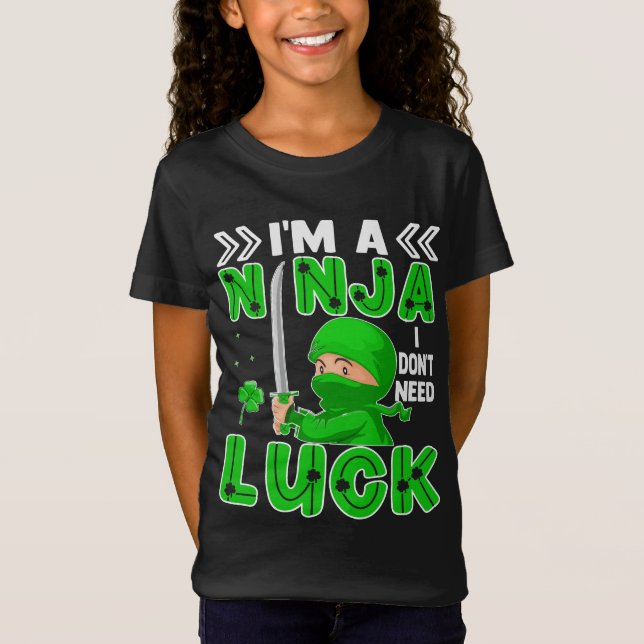 Camiseta Sou Ninja, não preciso de Rua de sorte. (Frente)