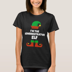 Camiseta Sou O Administrador Família de Elfos de Pijama Nat