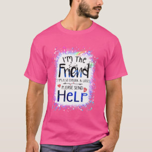 Camiseta Sou o Amigo Também estou bêbado e perdido Melhor c