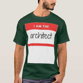 Camiseta Sou o Arquiteto Red Sticker