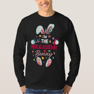 Camiseta Sou o assistente médico Bunny Matching Family Ea
