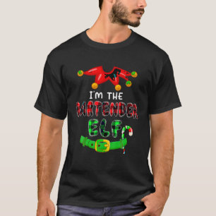 Camiseta Sou o Barman Elf Xmas Costumes Elf Lover Prou