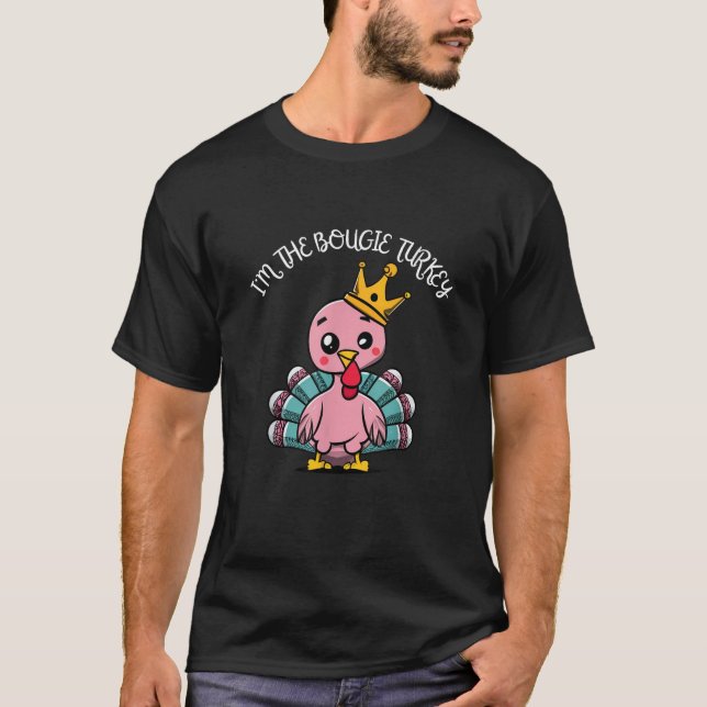 Camiseta Sou o Bo Turco de Ação de Graças para as mulheres (Frente)