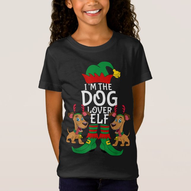 Camiseta Sou o Cachorro do Elfo, que combina com o dono do  (Frente)