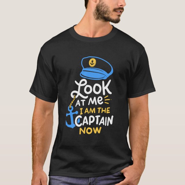 Camiseta Sou O Capitão Barco Capitão Gift (Frente)