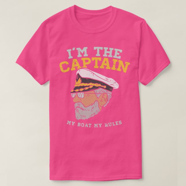 Camiseta Sou o Capitão Meu Barco As Minhas Regras (Frente do Design)