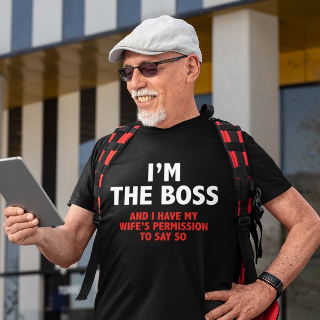 Camiseta Sou o chefe (Criador carregado)