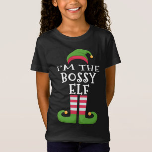 Camiseta Sou o chefe Elf da família de Natal.