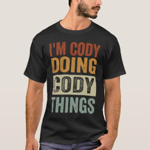 Camiseta Sou o Cody a fazer coisas do Cody Coding Nerd