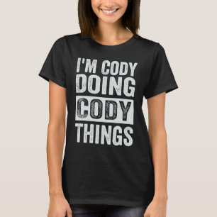 Camiseta Sou o Cody a fazer coisas do Cody Coding Nerd