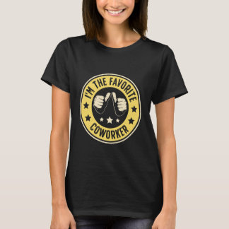 Camiseta Sou o Colega de Trabalho Favorito Reconhecimento d