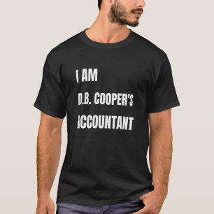 Camiseta Sou o Contador do D B Cooper Sequestro Pára-quedis