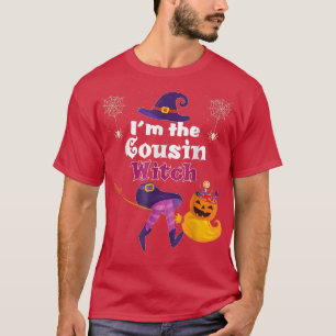 Camiseta Sou O Cousin Witom Broom Pumpkin Candy Family Hal