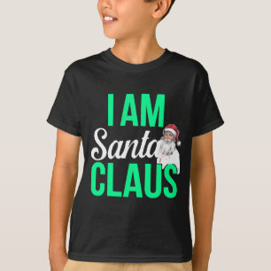 Camiseta Sou o Design de Arte Digital do Papai Noel