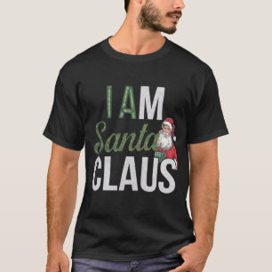 Camiseta Sou o Design de Arte Digital do Papai Noel
