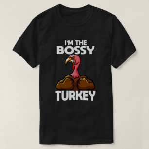 Camiseta Sou o Dia de Ação de Graças da Família Bossy T