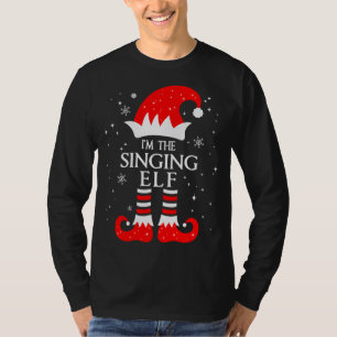 Camiseta Sou O Elfo Cantante Combinando Roupas De Natal Div