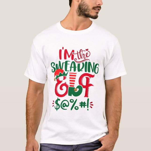 Camiseta Sou O Elfo Que Xinga No Natal (Frente)