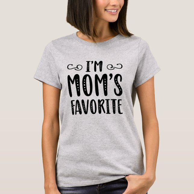 Camiseta Sou o favorito da mãe (Frente)