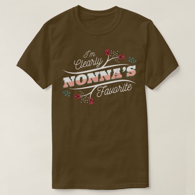 Camiseta Sou o favorito da Nonna, neto. (Frente do Design)