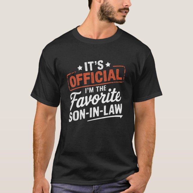 Camiseta Sou o Filho Favorito da Lei Engraçado (Frente)
