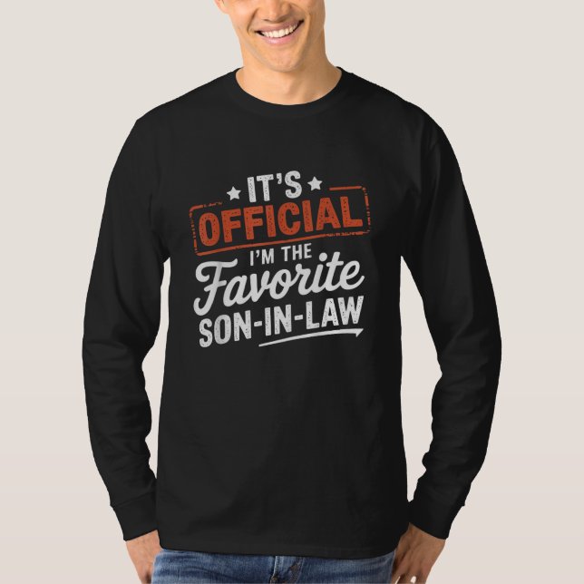 Camiseta Sou o Filho Favorito da Lei Engraçado (Frente)