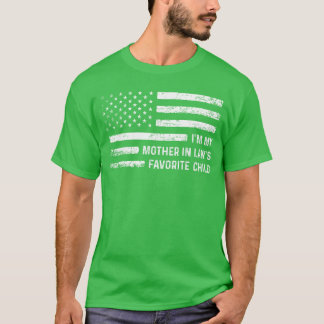 Camiseta Sou o Filho Favorito da Minha Sogra Bandeira EUA E