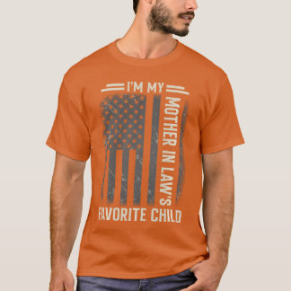 Camiseta Sou o Filho Favorito da Minha Sogra Bandeira EUA M
