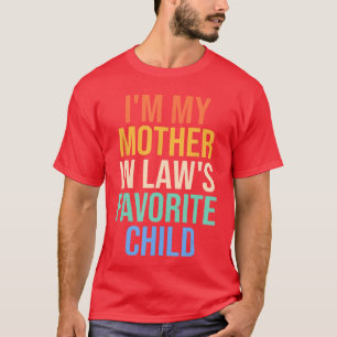 Camiseta Sou o filho favorito da minha sogra família vintag