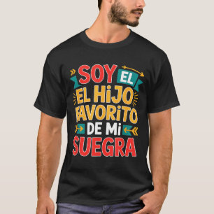 Camiseta Sou o filho favorito ditado engraçado colorido