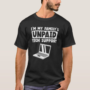 Camiseta Sou o Geek C do Nerd de TI de suporte técnico não 