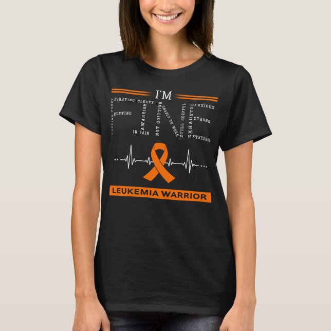 Camiseta Sou o guerreiro da Leucemia (Frente)