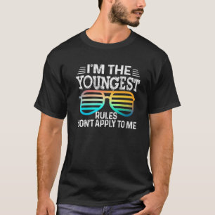 Camiseta Sou o mais jovem - as regras não se aplicam a mim