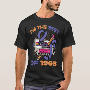 Camiseta Sou o melhor de 1966 Vintage Cassette Tape Music R