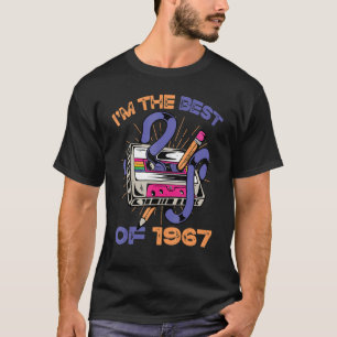 Camiseta Sou o melhor de 1967 Vintage Cassette Tape Music R