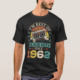 Camiseta Sou o melhor de Black Hits desde 1962 Cassette Bir