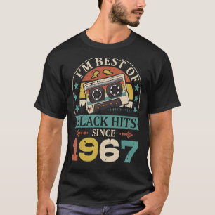 Camiseta Sou o melhor de Black Hits desde 1967 Cassette Bir