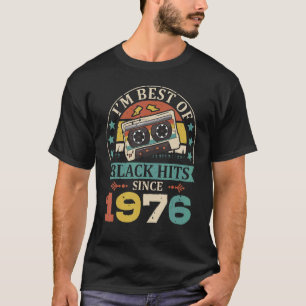 Camiseta Sou o melhor de Black Hits desde 1976 Cassette Bir