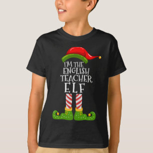 Camiseta Sou o professor inglês Elf Matching Family Xmas P