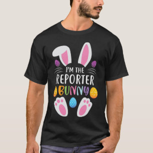 Camiseta Sou o Repórter Coelho Engraçado Páscoa Coelho